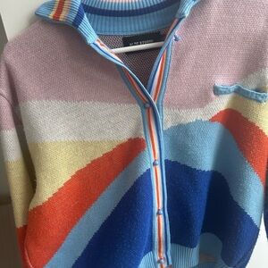 Multicolor Striped Cardigan